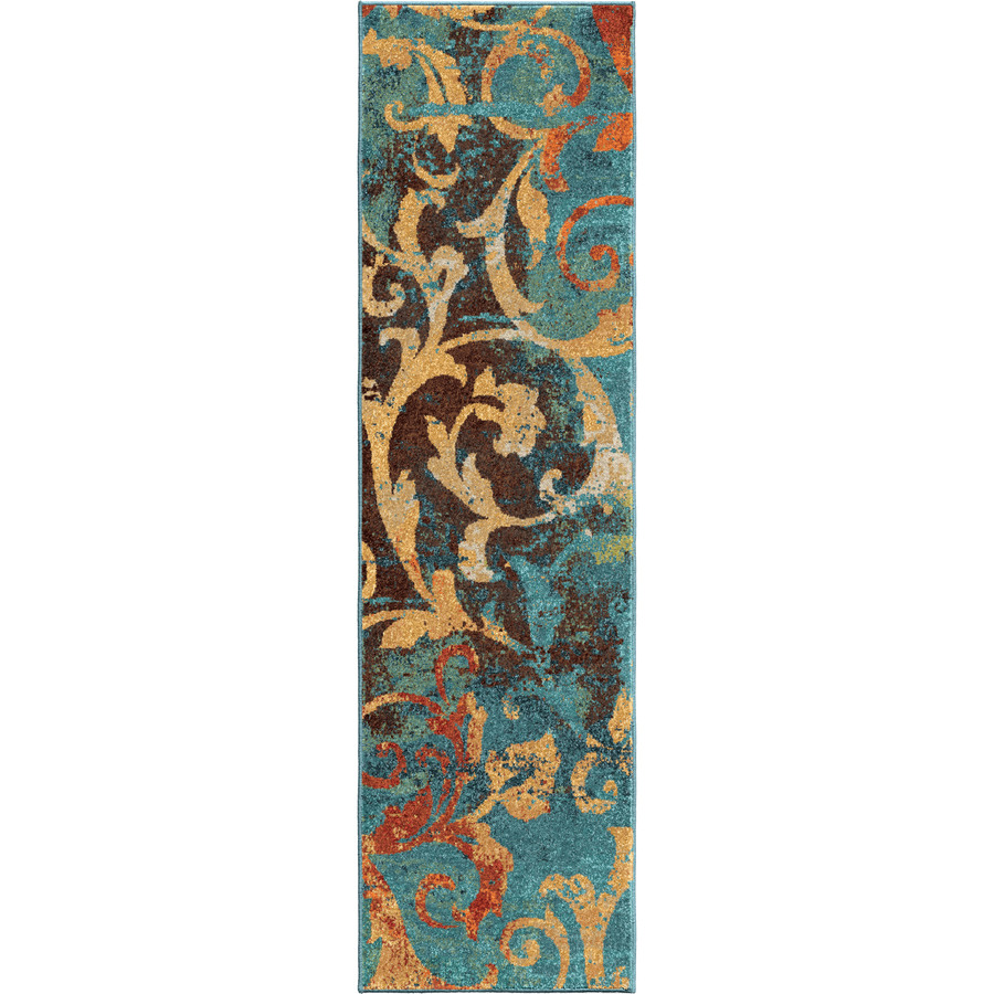 900x900 Shop Orian Rugs Watercolor Scr Indoor Novelty Runner (Common 2 X - Watercolor Runner