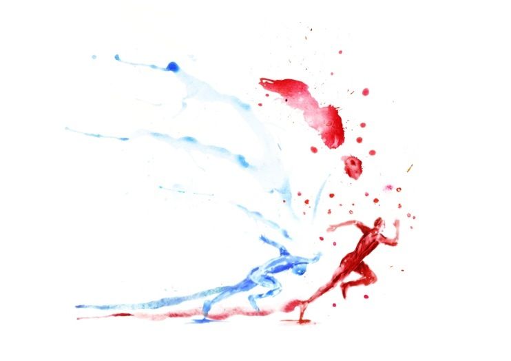 742x524 Watercolor Runner Tattoos! Tattoo And Tatting - Watercolor Runner