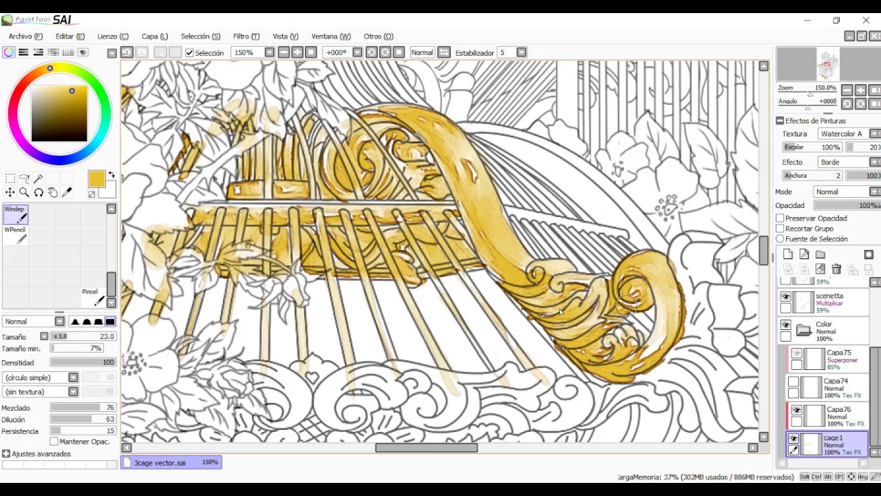 1280x720 Easy Digital Watercolor - Watercolor Sai