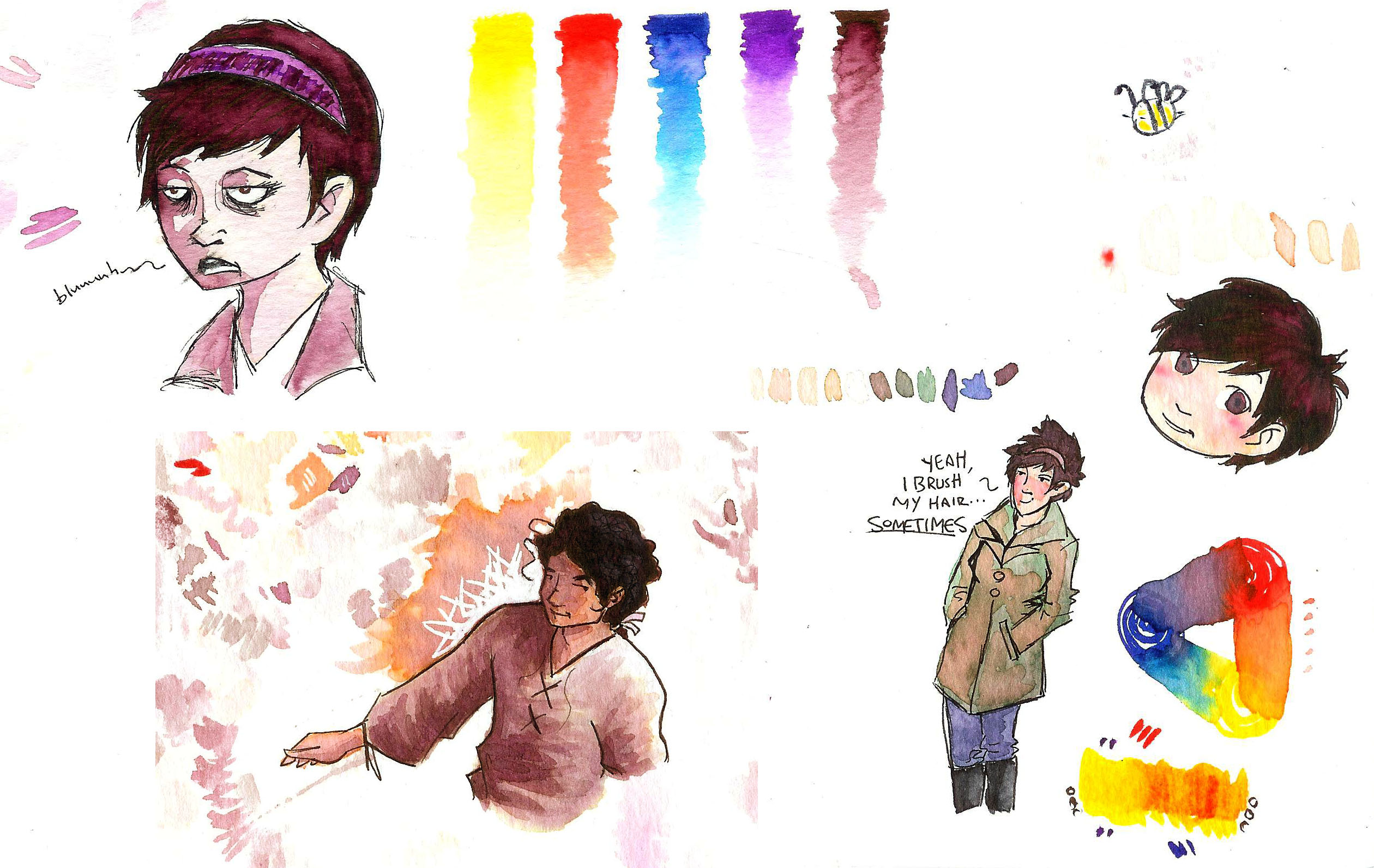 2520x1592 Akashiya Sai Watercolor Brush Pens No Pen Intended - Watercolor Sai