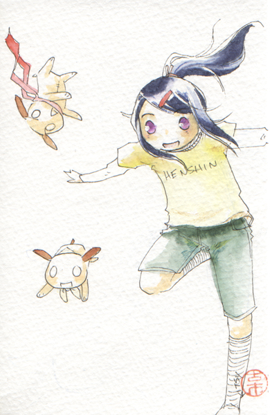 390x600 Cute Comics - Watercolor Sai Tutorial