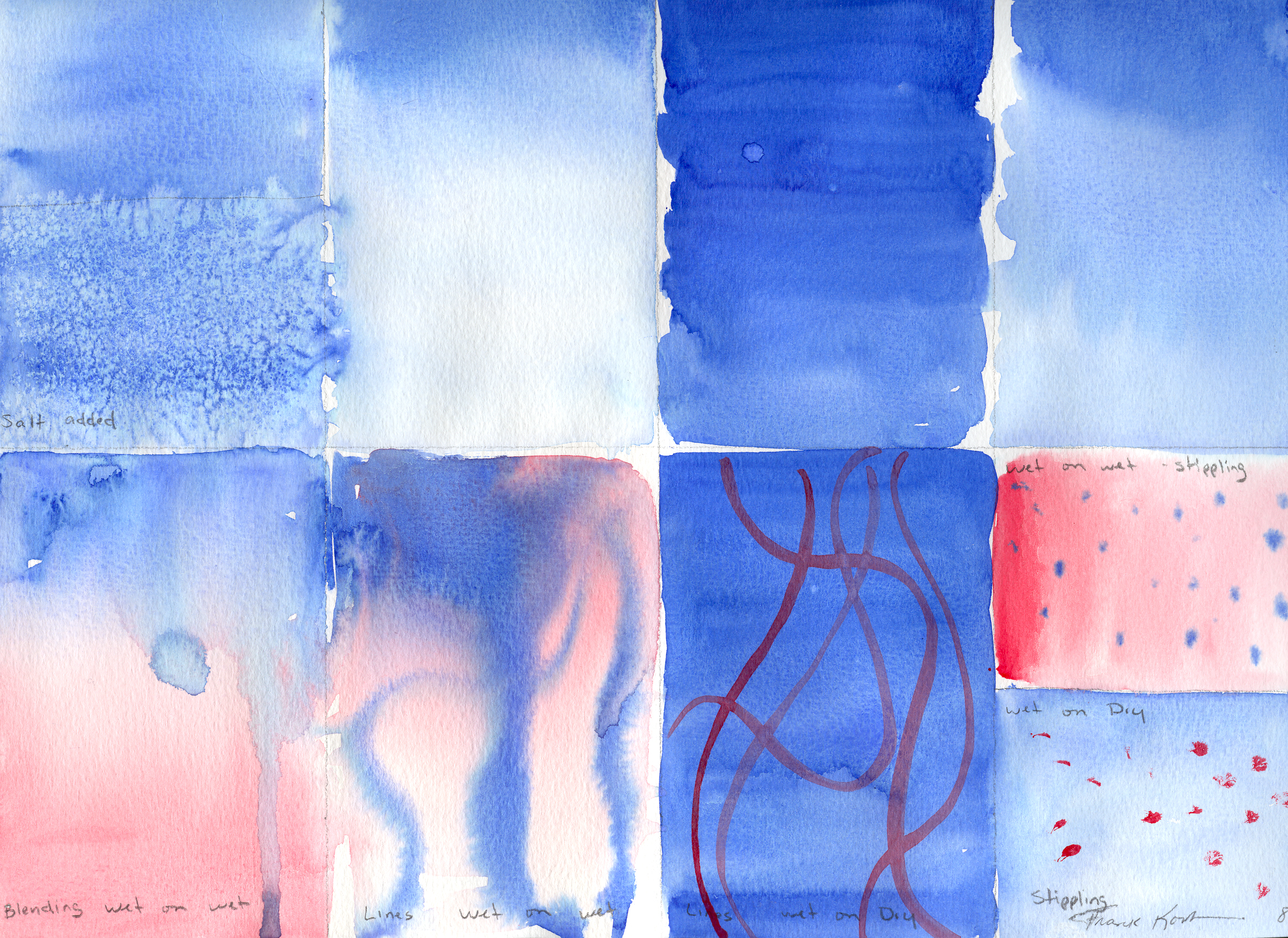 2303x1678 Watercolor Techniques Video Art With Korb - Watercolor Samples