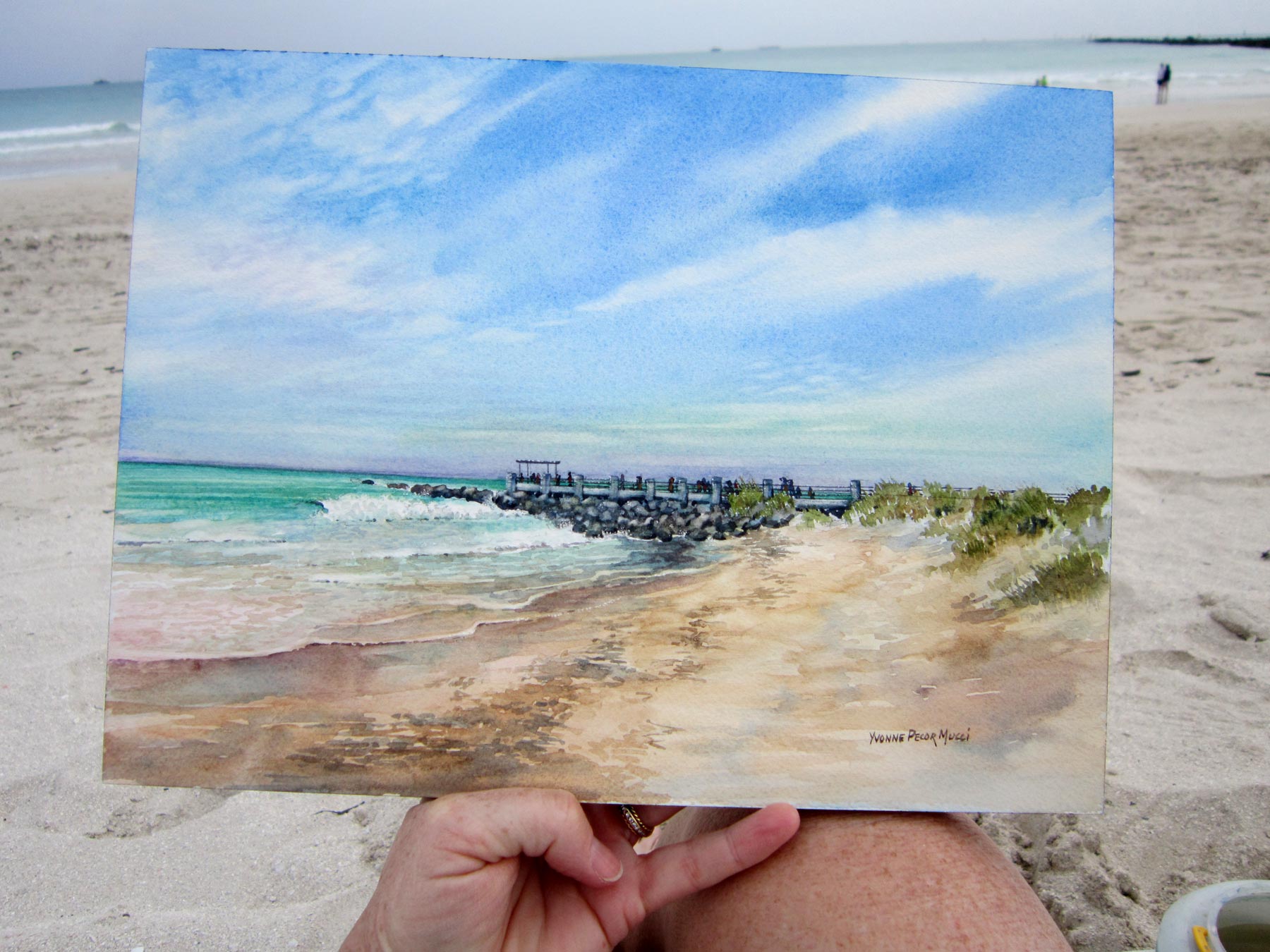 Watercolor Sand at PaintingValley.com | Explore collection of ...