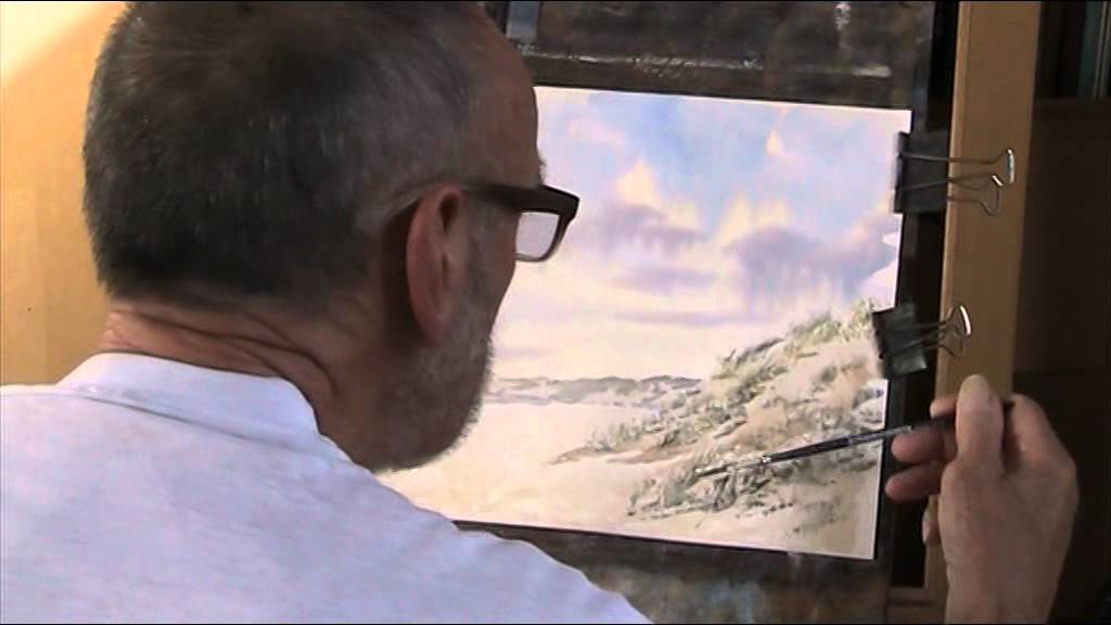 1024x576 First Attempt - Watercolor Sand Dunes