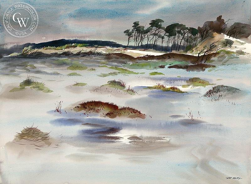 800x587 Sand Dunes, Art By Art Riley California Watercolor - Watercolor Sand Dunes