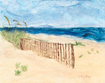 340x270 Sand Dunes Painting Etsy - Watercolor Sand Dunes