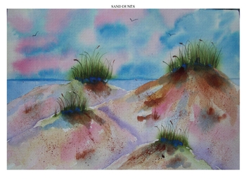 350x270 Watercolor Project Pack - Watercolor Sand Dunes