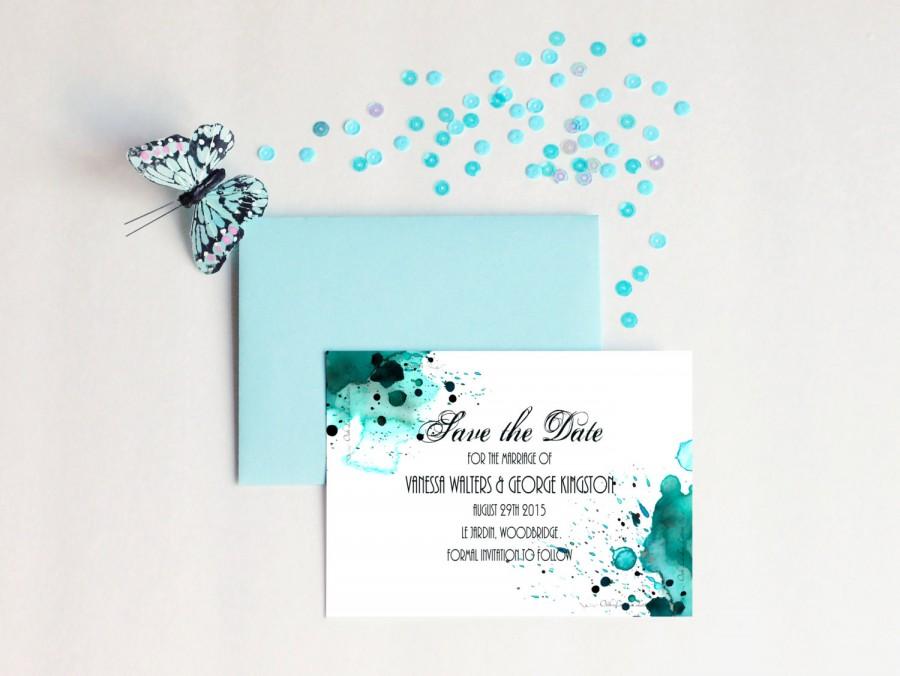 900x676 Save The Date Modern Wedding Watercolor Save The Date Rustic Save - Watercolor Save The Date