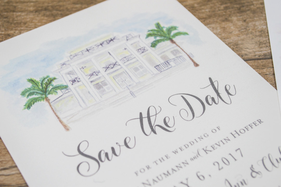 1080x718 Custom Watercolor Save The Date Cards - Watercolor Save The Date
