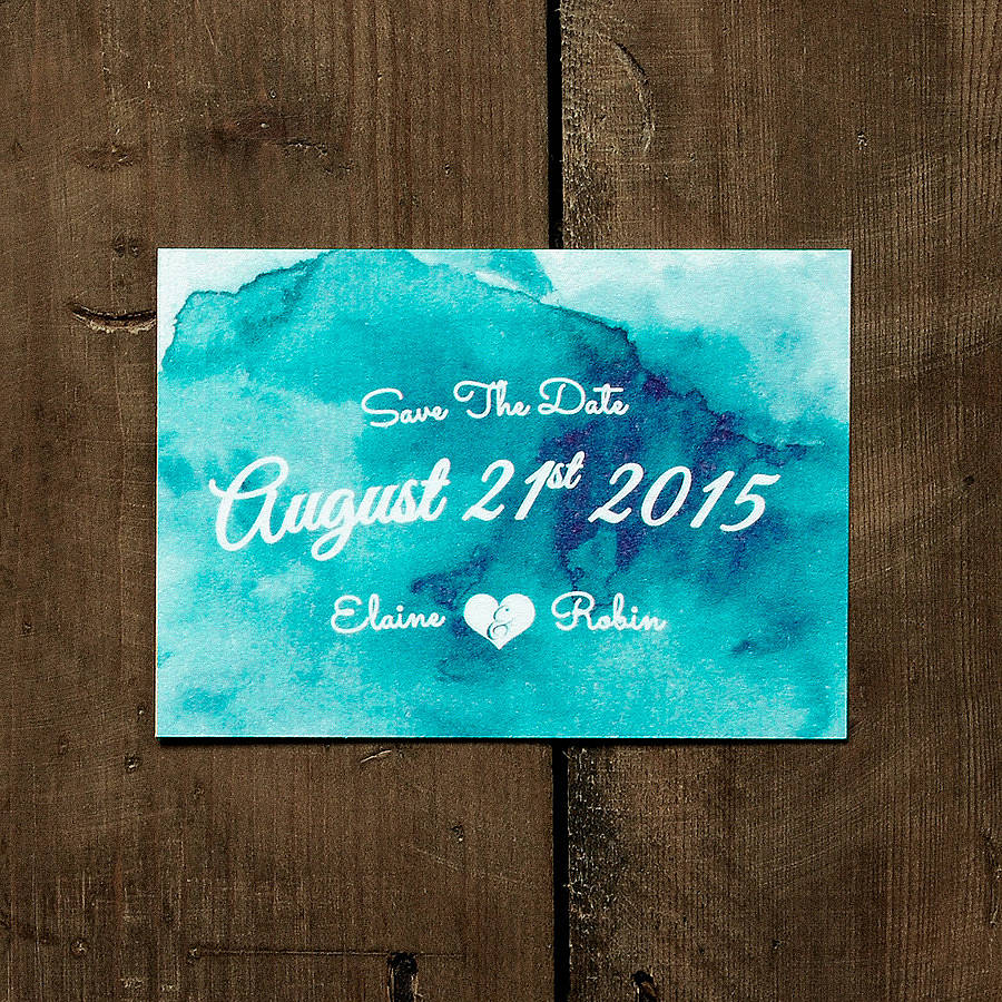 Watercolor Save The Date at PaintingValley.com | Explore collection of