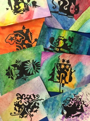 360x480 Watercolor Notans High School Lesson Ideas High - Watercolor School