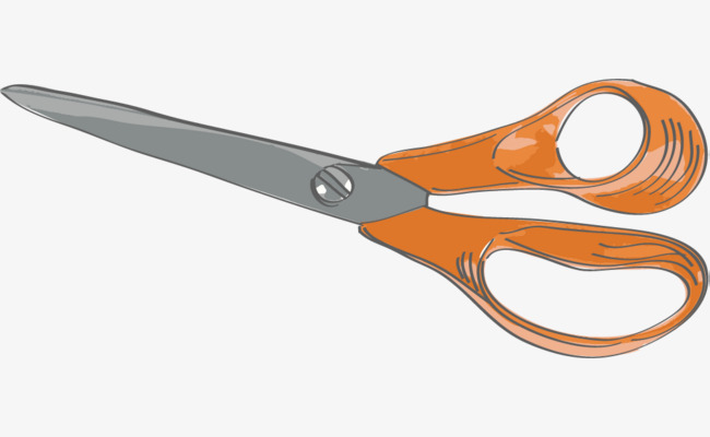 650x400 Hand Painted Yellow Scissors Tools, Tools Clipart, Hand Scissors - Watercolor Scissors