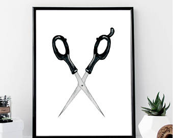 340x270 Watercolor Scissors Etsy - Watercolor Scissors