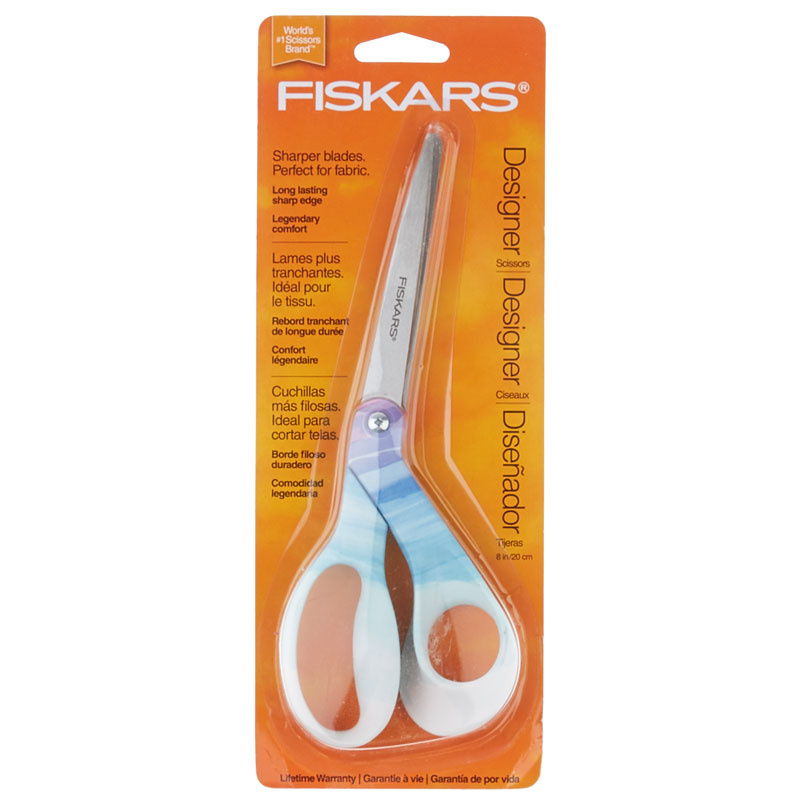 800x800 Fiskars 8 Bent Designer Scissors - Watercolor Scissors
