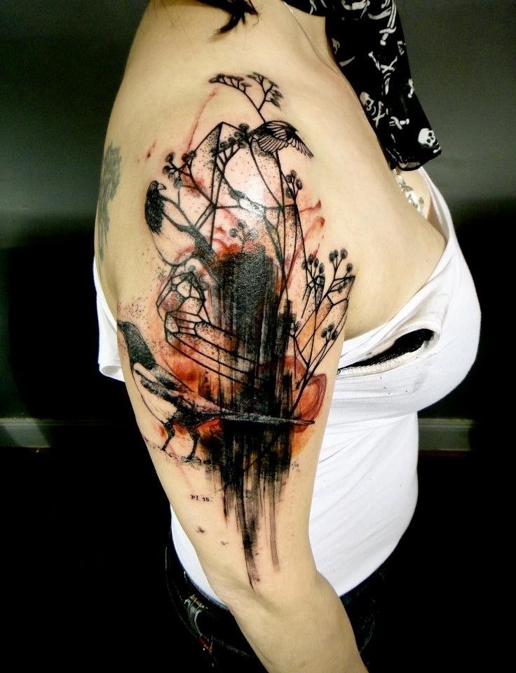 736x960 Watercolor Tattoo - Watercolor Scorpion Tattoo