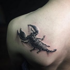 270x270 3d Tattoos - Watercolor Scorpion Tattoo