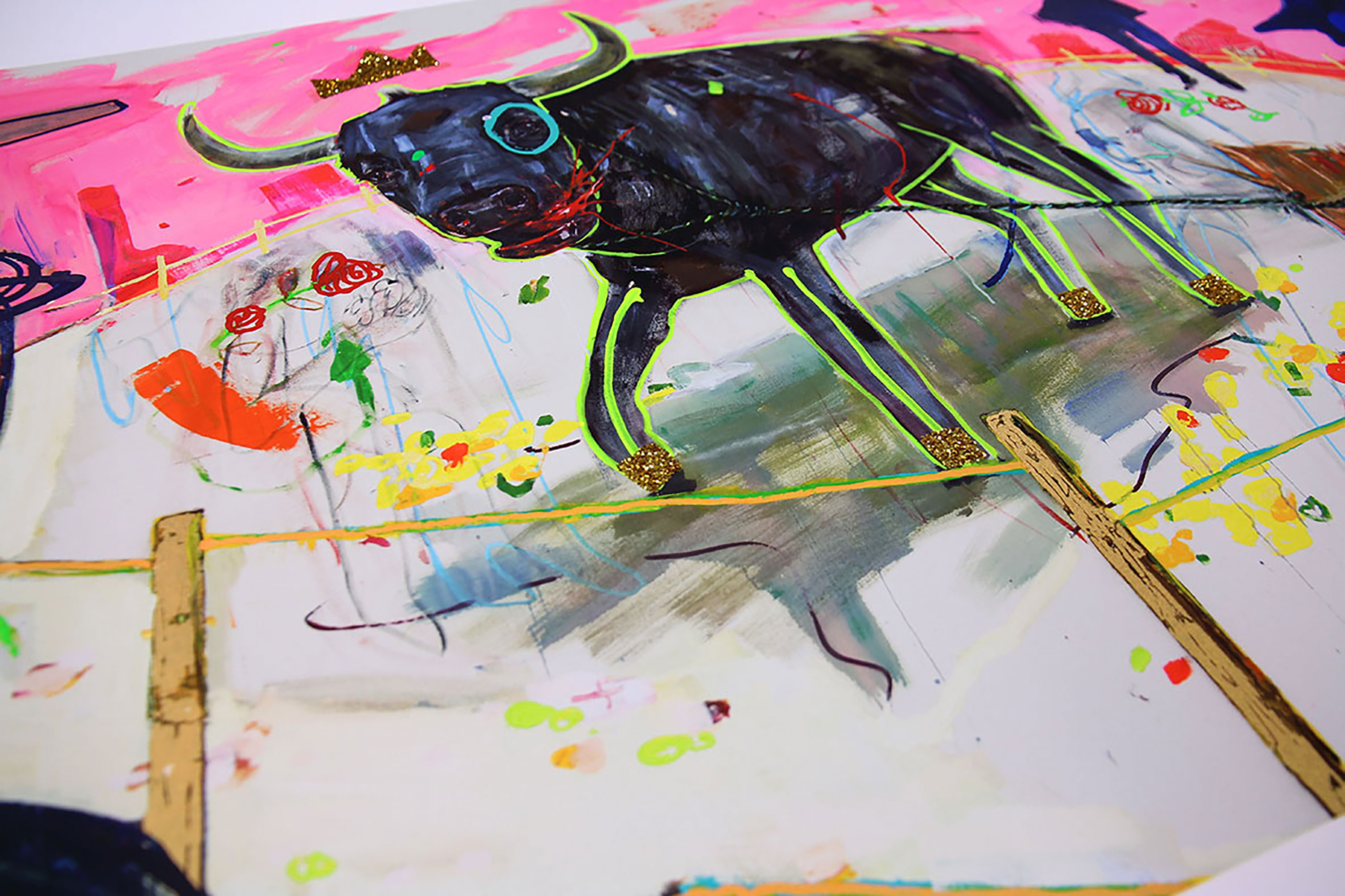 3000x1999 Mixed Media - Watercolor Screen Printing