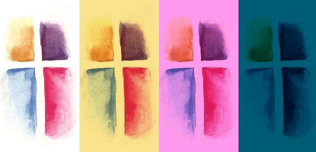 640x308 Gradient - Watercolor Screen Printing