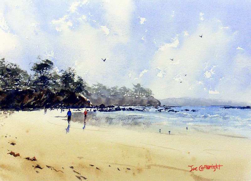 800x580 Watercolor Paintings Boats And The Sea Gallery Seascapes - Watercolor Sea