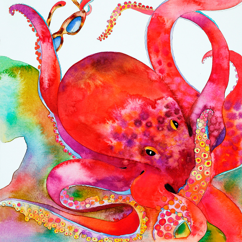 800x800 Tracy Taylor Sea Life - Watercolor Sea Life