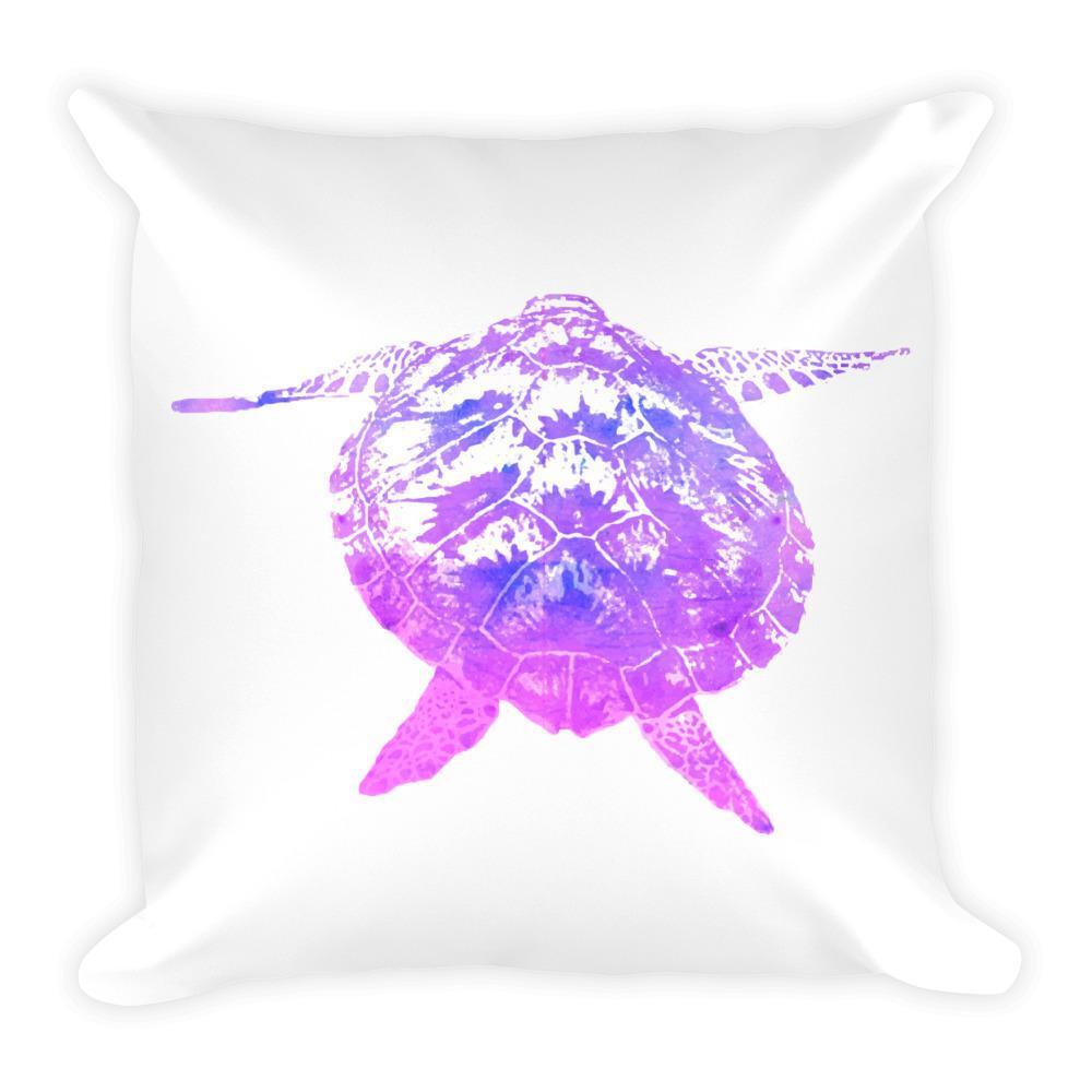 1000x1000 Watercolor Sea Turtle Pillow - Watercolor Sea Turtle