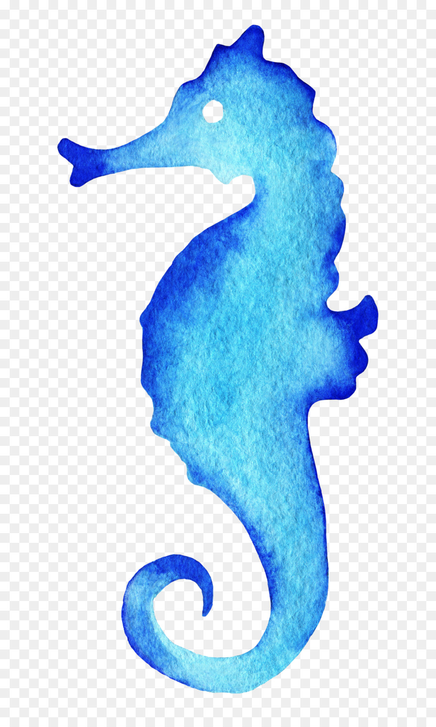 900x1500 Seahorse Watercolor Painting Drawing - Watercolor Seahorse