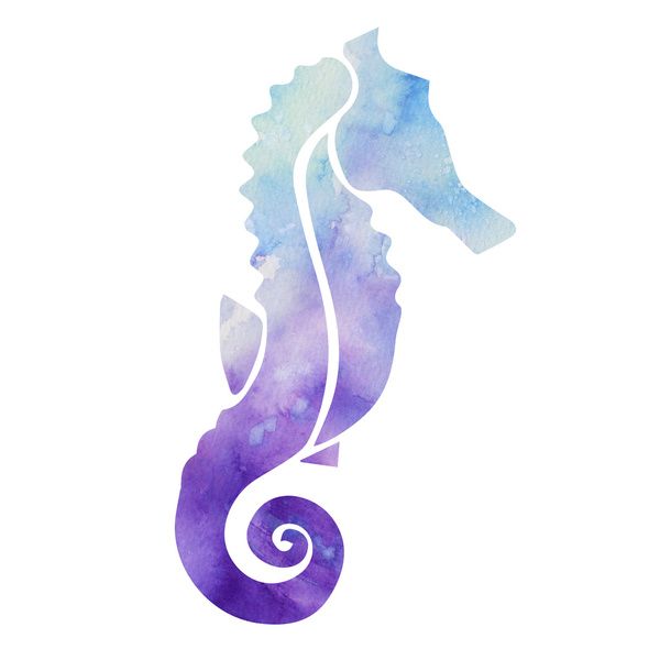 600x600 Watercolor Seahorse Art Print By Rachel Goodson Quinn Society6 - Watercolor Seahorse