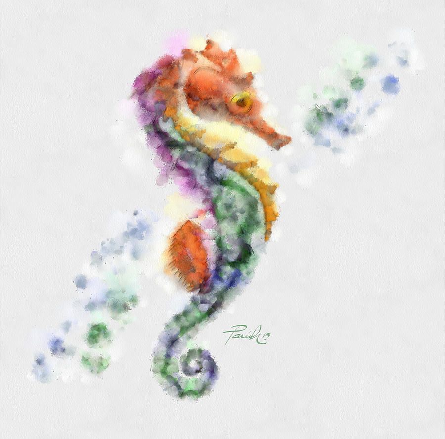 900x887 Watercolor Seahorse Tattoo Images Tatoos - Watercolor Seahorse Tattoo