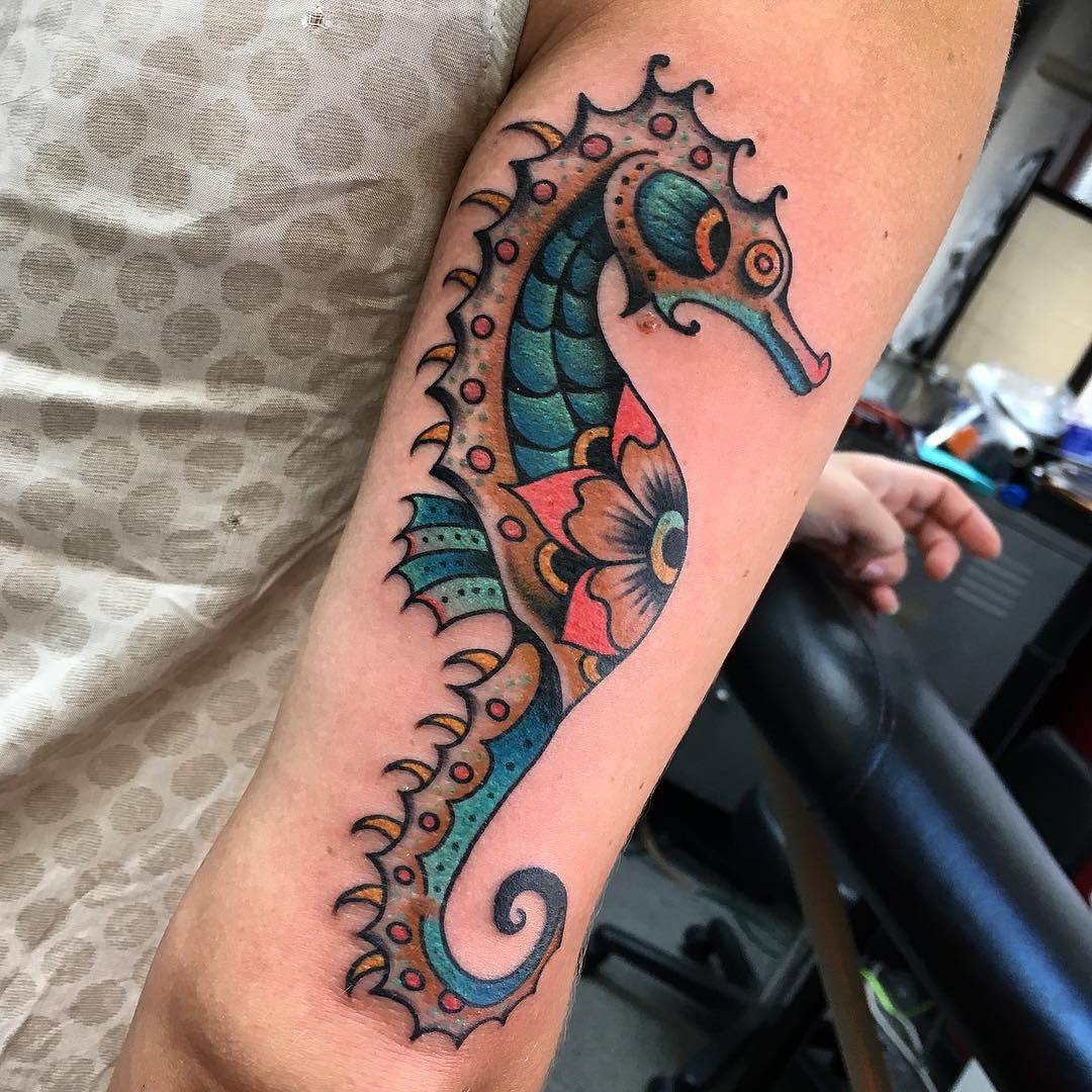 1080x1080 Sea Creature Sea Horse Tattoo Designs And Pictures - Watercolor Seahorse Tattoo