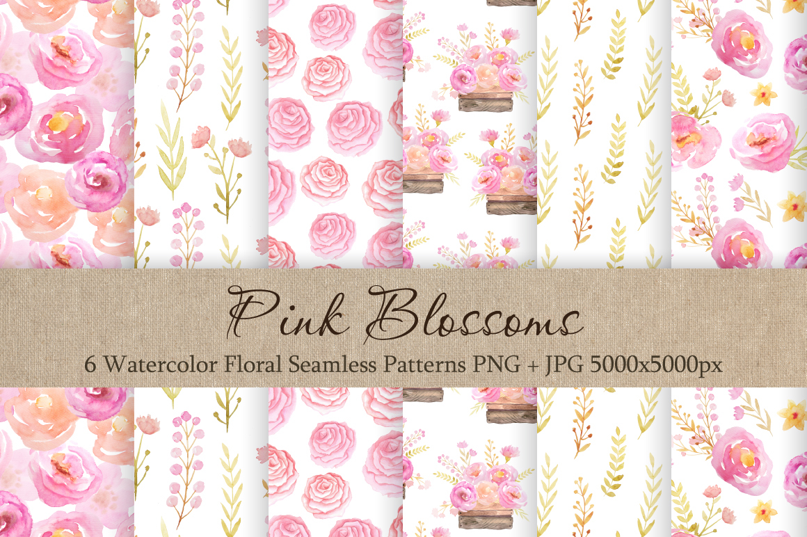 1160x772 Spring Watercolor Seamless Patterns Collection On Behance - Watercolor Seamless Pattern