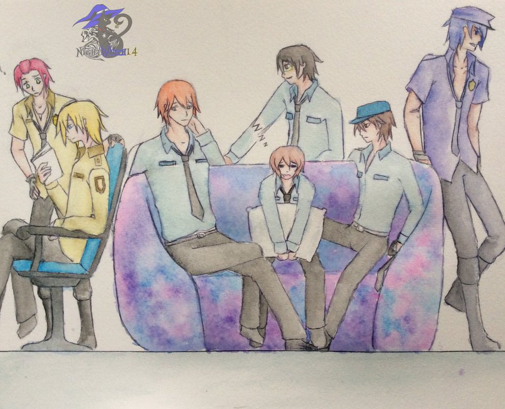 993x805 Security Guards Watercolour By Nightwitch14 - Watercolor Security