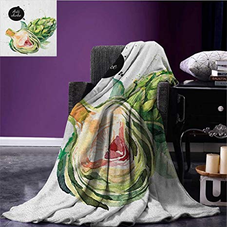 466x466 Artichoke Wearable Blanket Going Green Vegetable Food - Watercolor Security