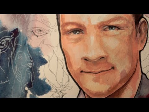 480x360 Self Portrait Watercolor - Watercolor Self Portrait