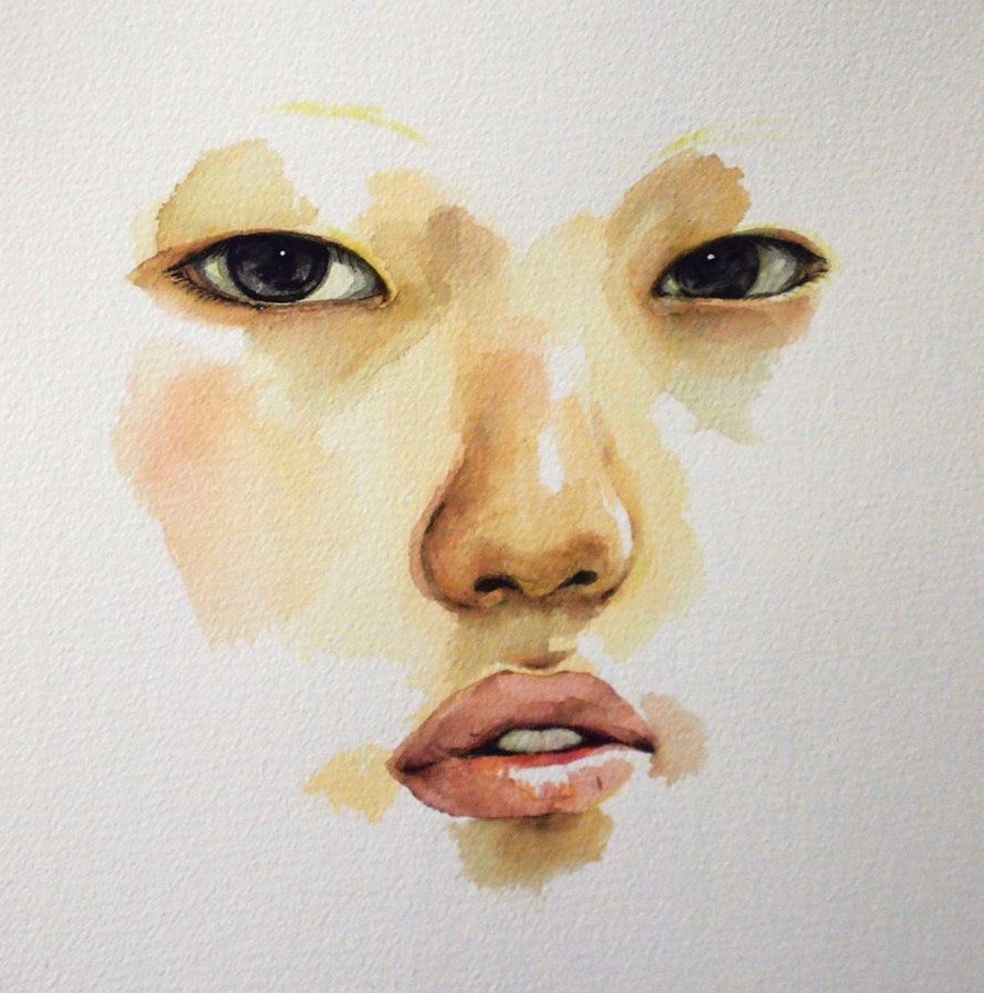 889x897 Self Portrait In Watercolor By ~zerostates The Art - Watercolor Self Portrait