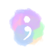 190x190 Semicolon In Watercolor Stain By Luminosa Spreadshirt - Watercolor Semicolon