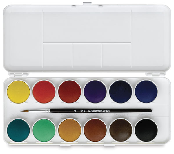 600x531 Grumbacher Watercolor Pan Sets - Watercolor Set