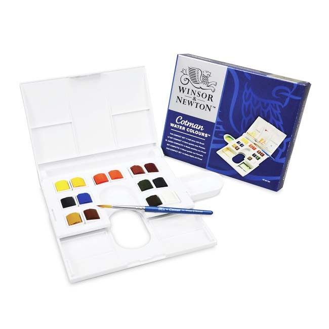 650x650 Winsor Amp Newton Cotman Watercolor Set - Watercolor Set