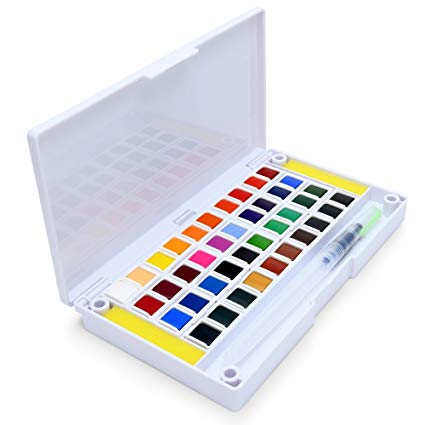 425x425 40 Watercolor Set Portable Water Colors Set Includes - Watercolor Set