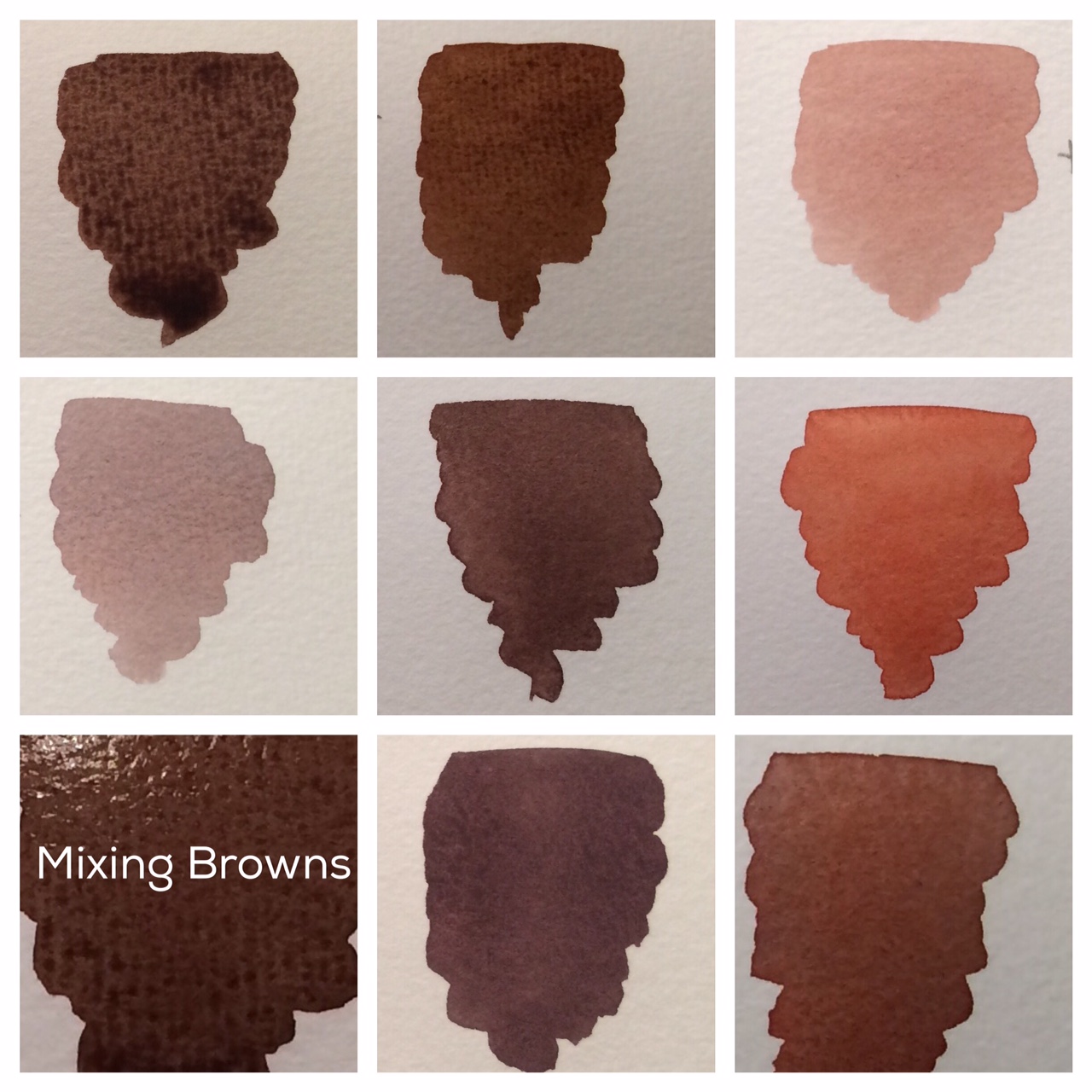 1280x1280 Brown Watercolor Mixing Tricks From A Watercolor Instructor - Watercolor Shades