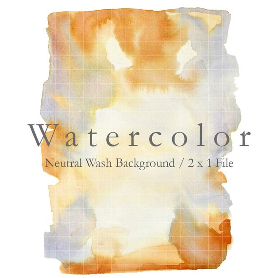 570x570 Watercolor Neutral Background 10x7.7 Shades Of Rust Etsy - Watercolor Shades