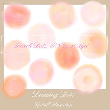 354x354 Watercolor Clipart Dots, 10 Different From Uphillrunning On Etsy - Watercolor Shades