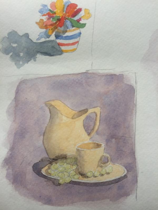 600x800 Week 5 Watercolor Basic Techniques Homework Thread Negative - Watercolor Shadows