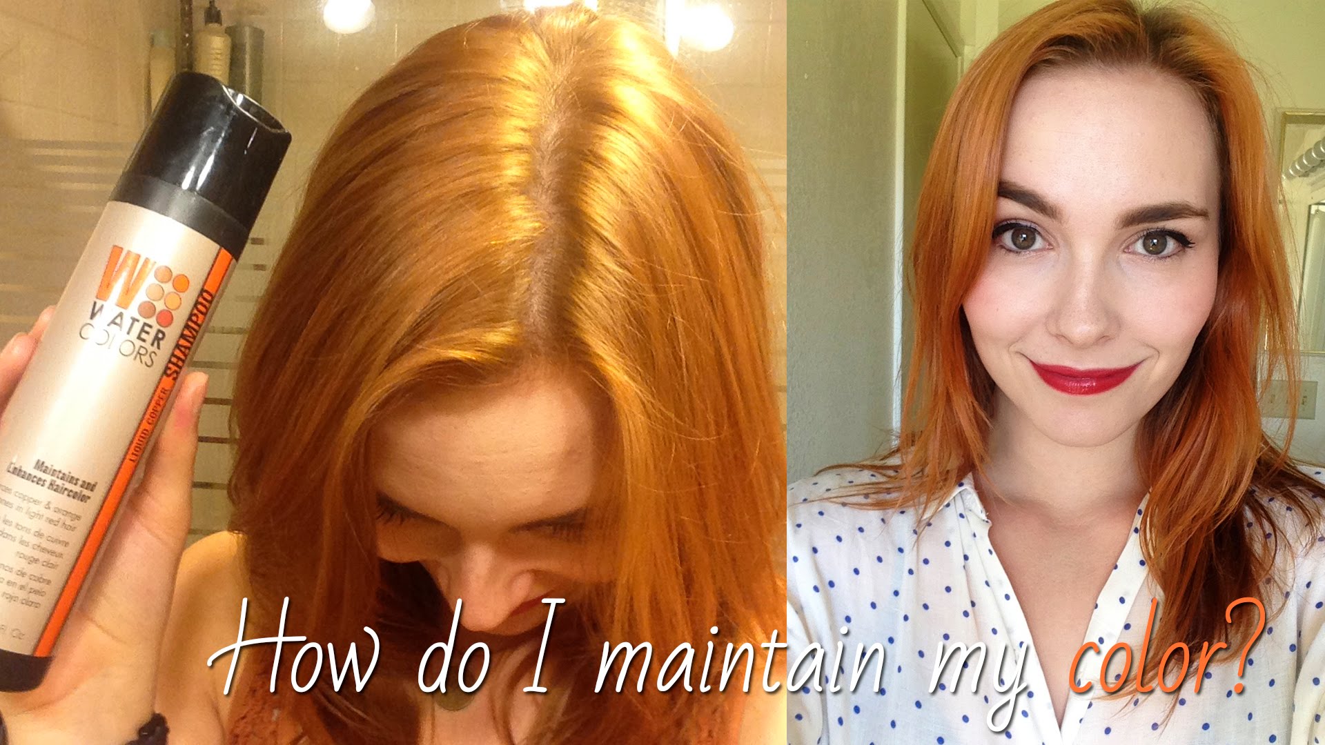 1920x1080 How I Keep My Hair Red! - Watercolor Shampoo For Red Hair