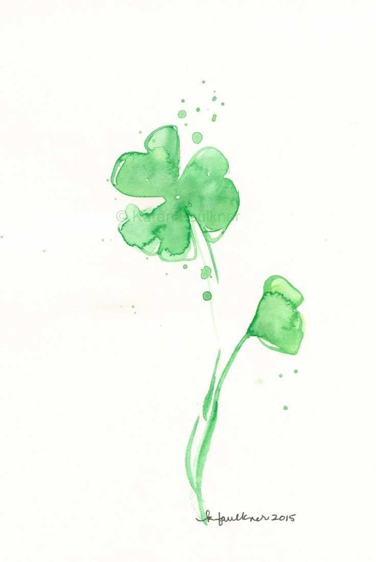 736x1098 Shamrock Painting Awesome 1000 Images About My Watercolor Flowers - Watercolor Shamrock