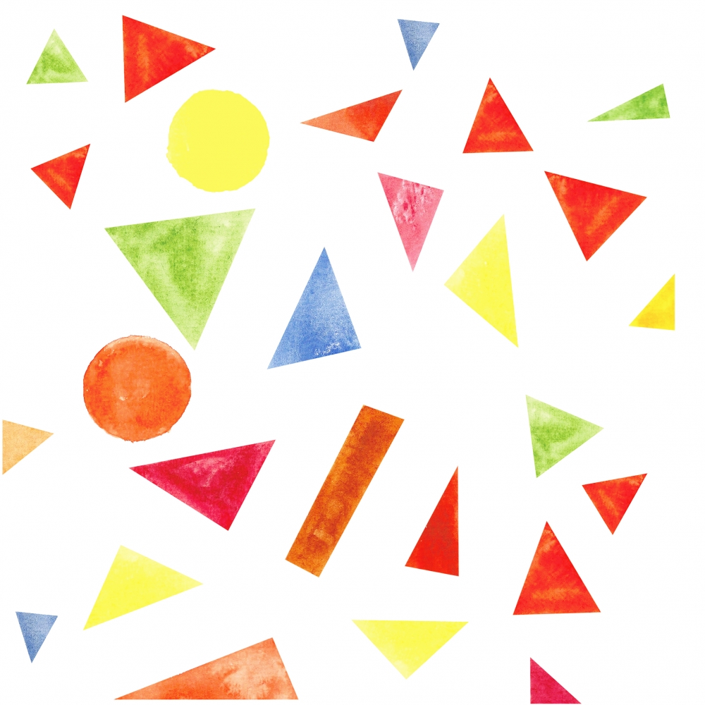 1000x1000 Watercolor Shapes Shirt - Watercolor Shapes