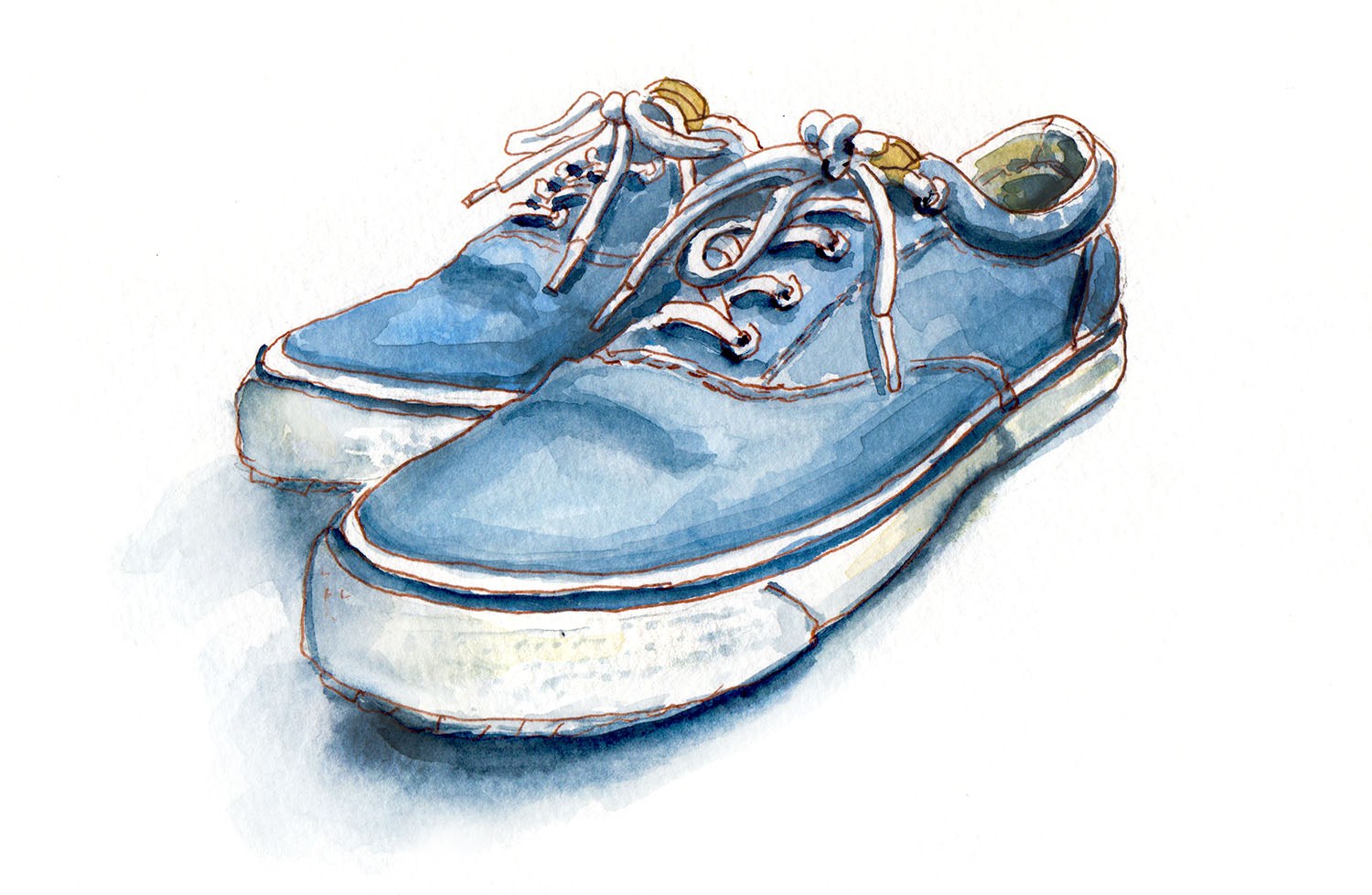 1500x979 ~ Day 28 - Watercolor Shoes