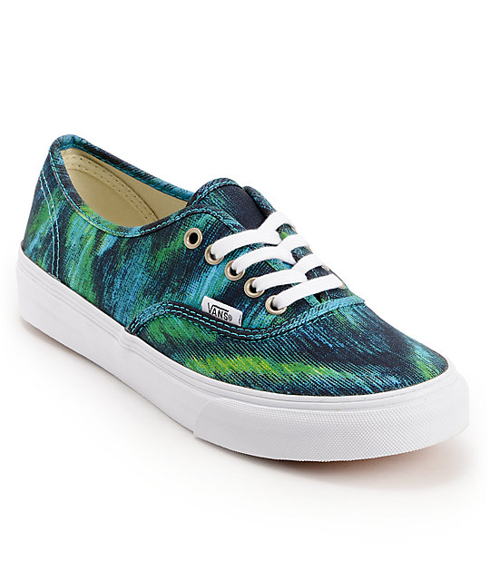 540x640 Vans Authentic Slim Watercolor Shoes Zumiez - Watercolor Shoes