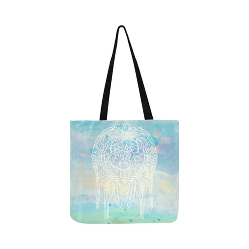 500x500 Indians Dreamcatcher Horse Watercolor Painting Reusable Shopping - Watercolor Shopping