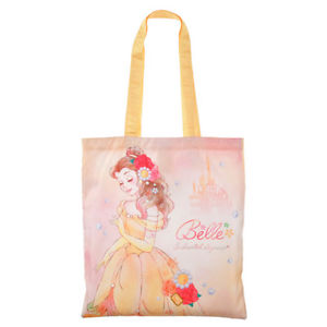 300x300 Japan Disney Beauty Beast Princess Belle Watercolor Eco Bag - Watercolor Shopping