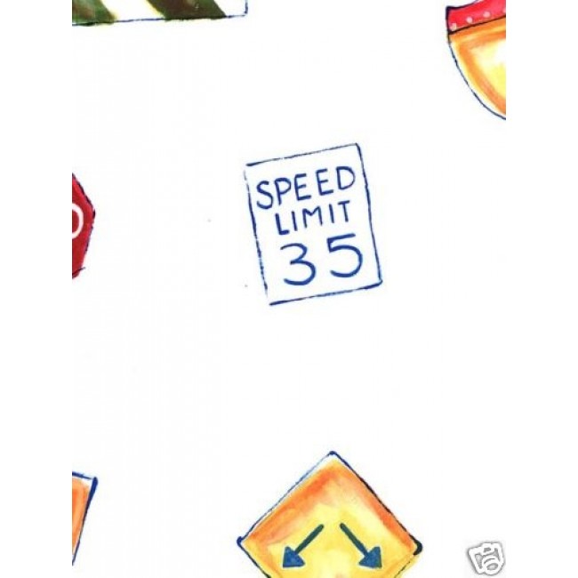 650x650 Watercolor Road Signs On White Wallpaper Kj0467 - Watercolor Signs